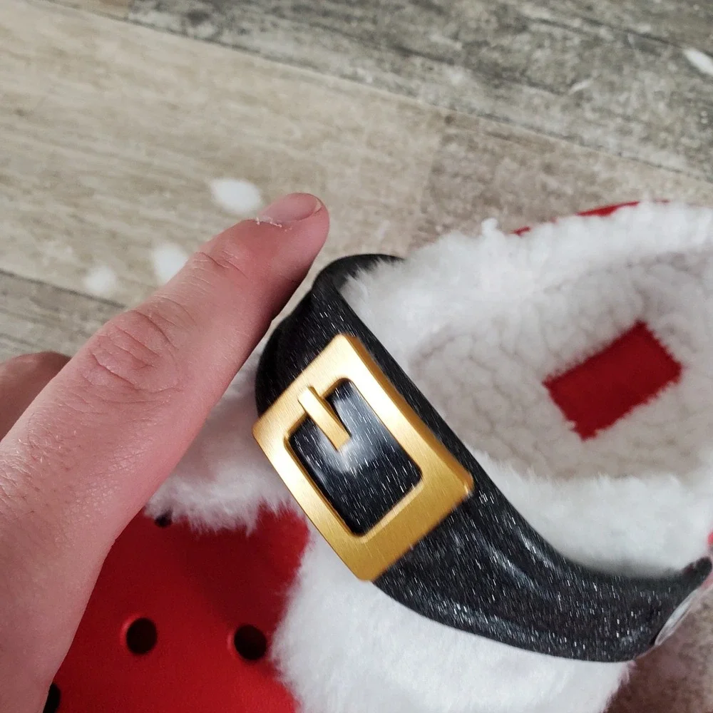 Crocs Classic Lined Santa Clogs Sz C5 5 Childrens Sandals Christmas Holiday‎