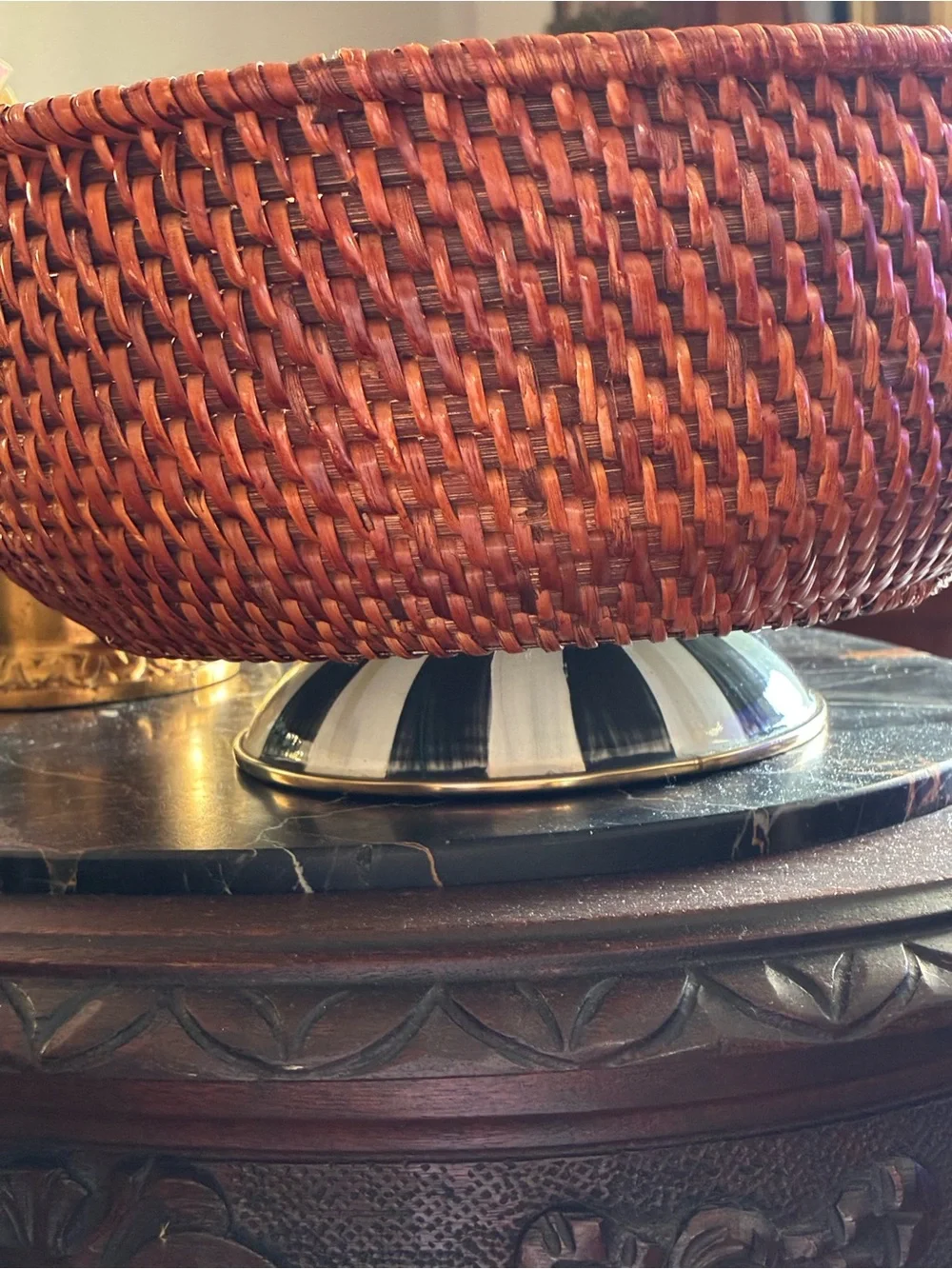 Mckenzie Childs decorative handwoven