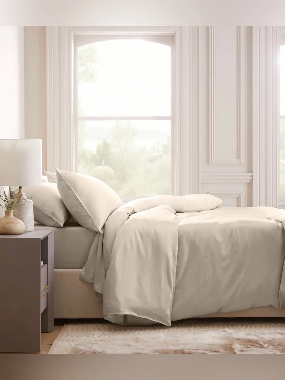 Quince Bamboo King Duvet Cover