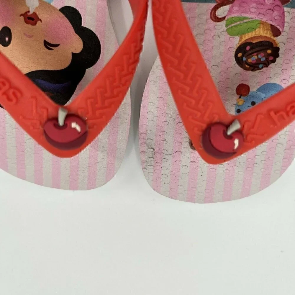Havaianas Disney Snow White Strap Flip Flops Girls Toddler Size 6C Sandal