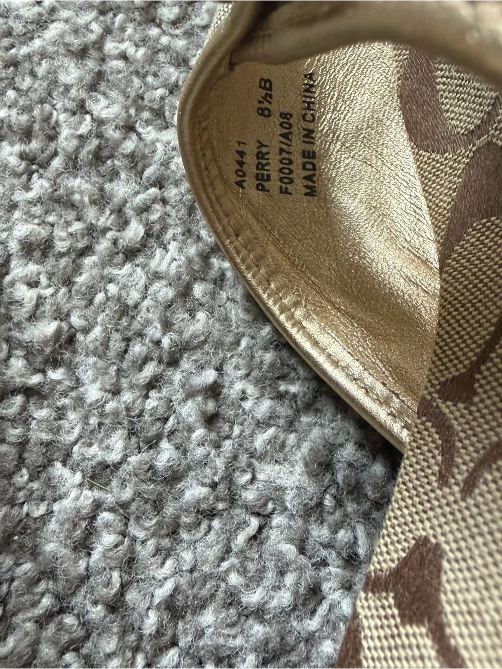 Vintage Y2K coach perry wedges