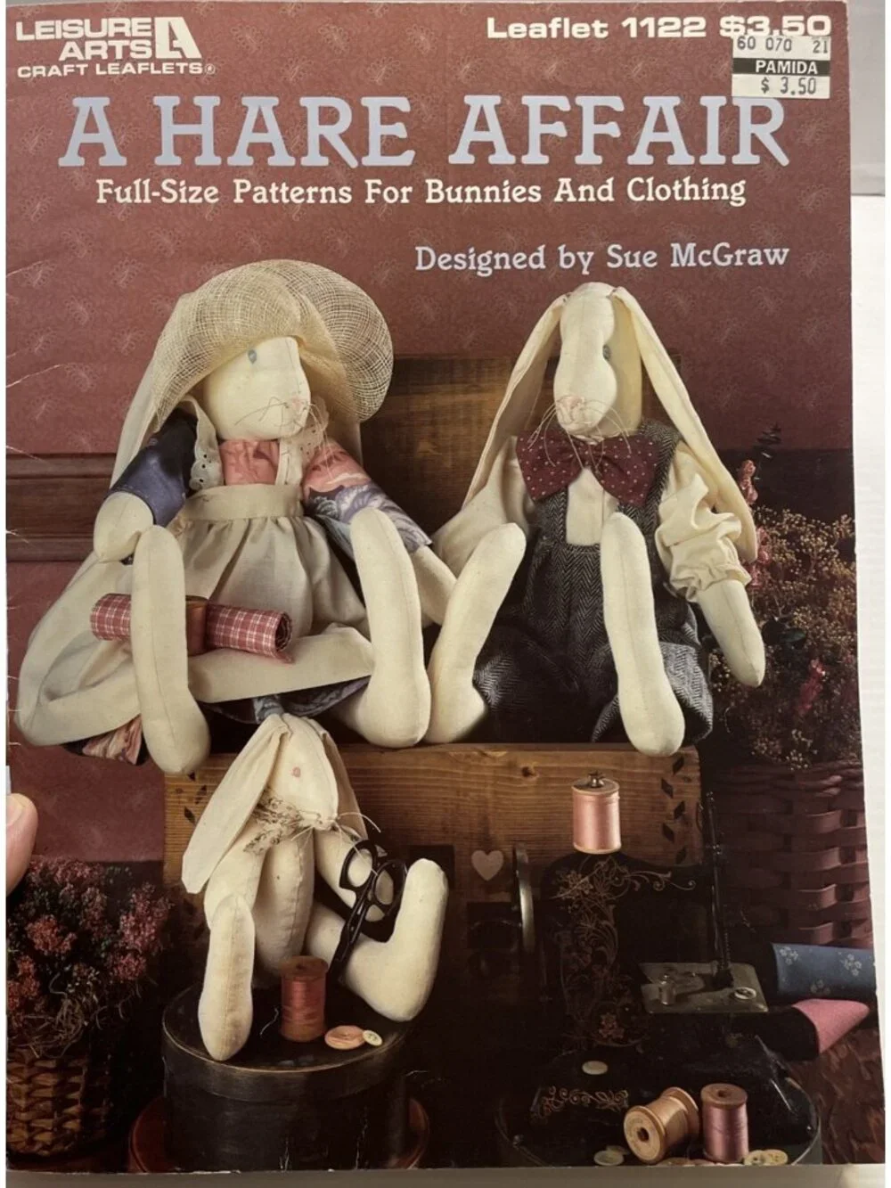 A Hare Affair Patterns Leisure Arts 1122 Designed By Sue McGraw - EUC