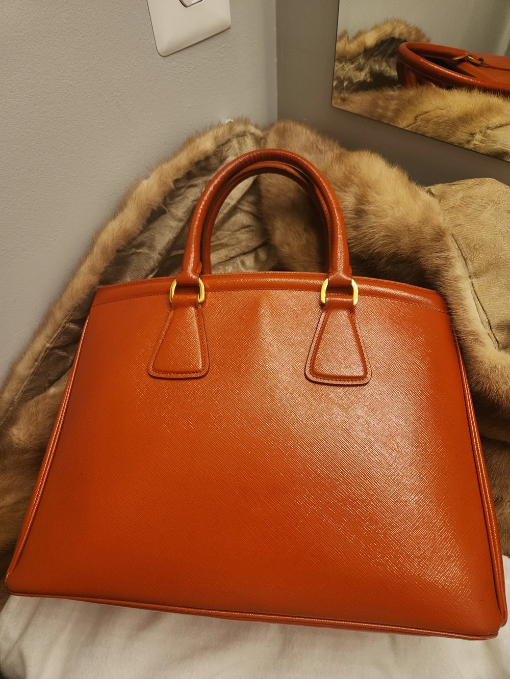 Prada structured saffiano