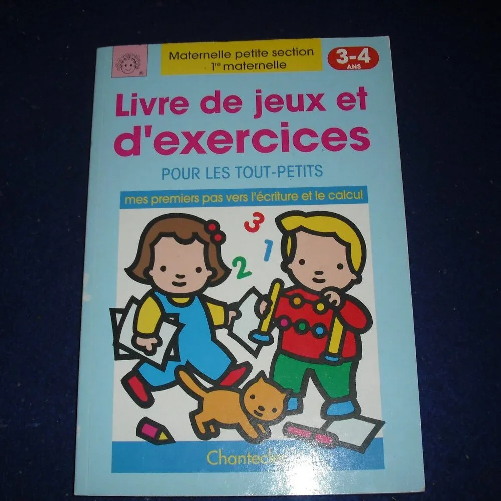 Livre de jeux et d'exercices pour les tout petits French New Paperback