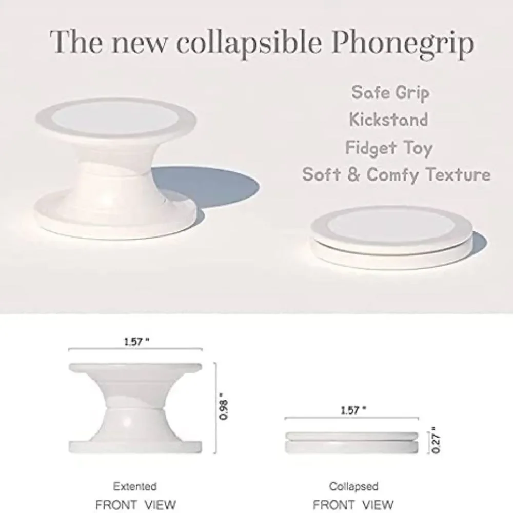 6 Premium Expanding Phone Sockets,Mount Phone Rings With Extra 4 Glue Adhesives