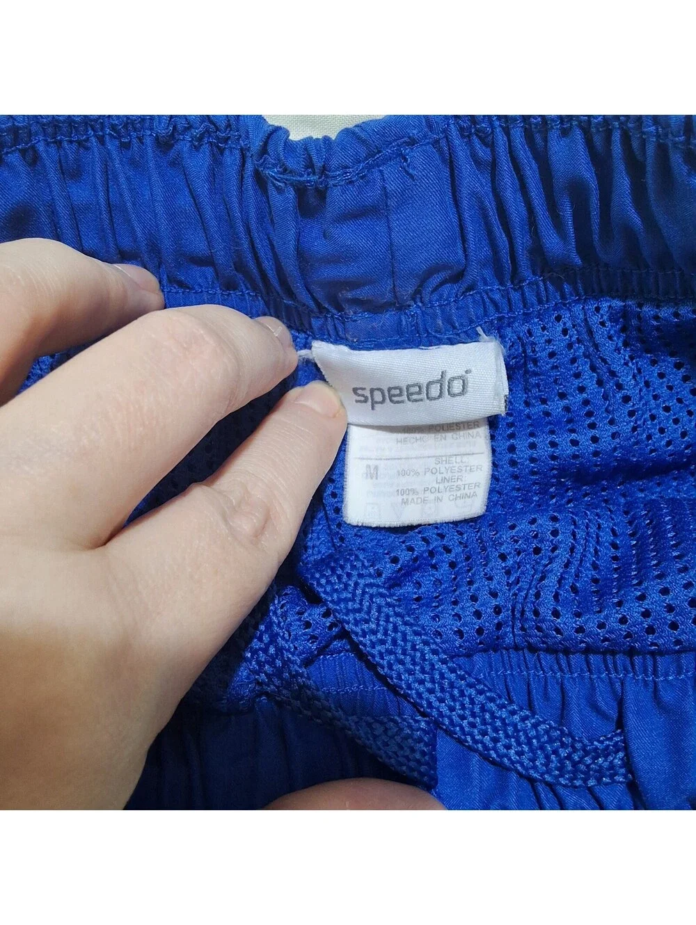 Speedo Men's Blue Swim Trunks Size M