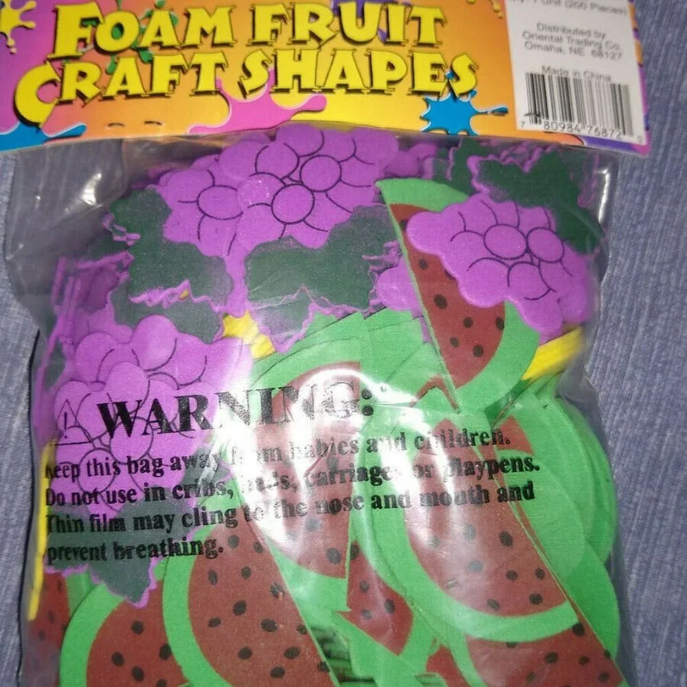Foam Fruit Craft Shapes New