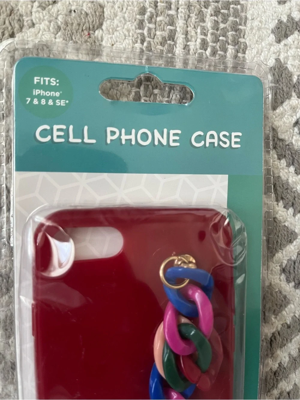 Apple burgundy phone
