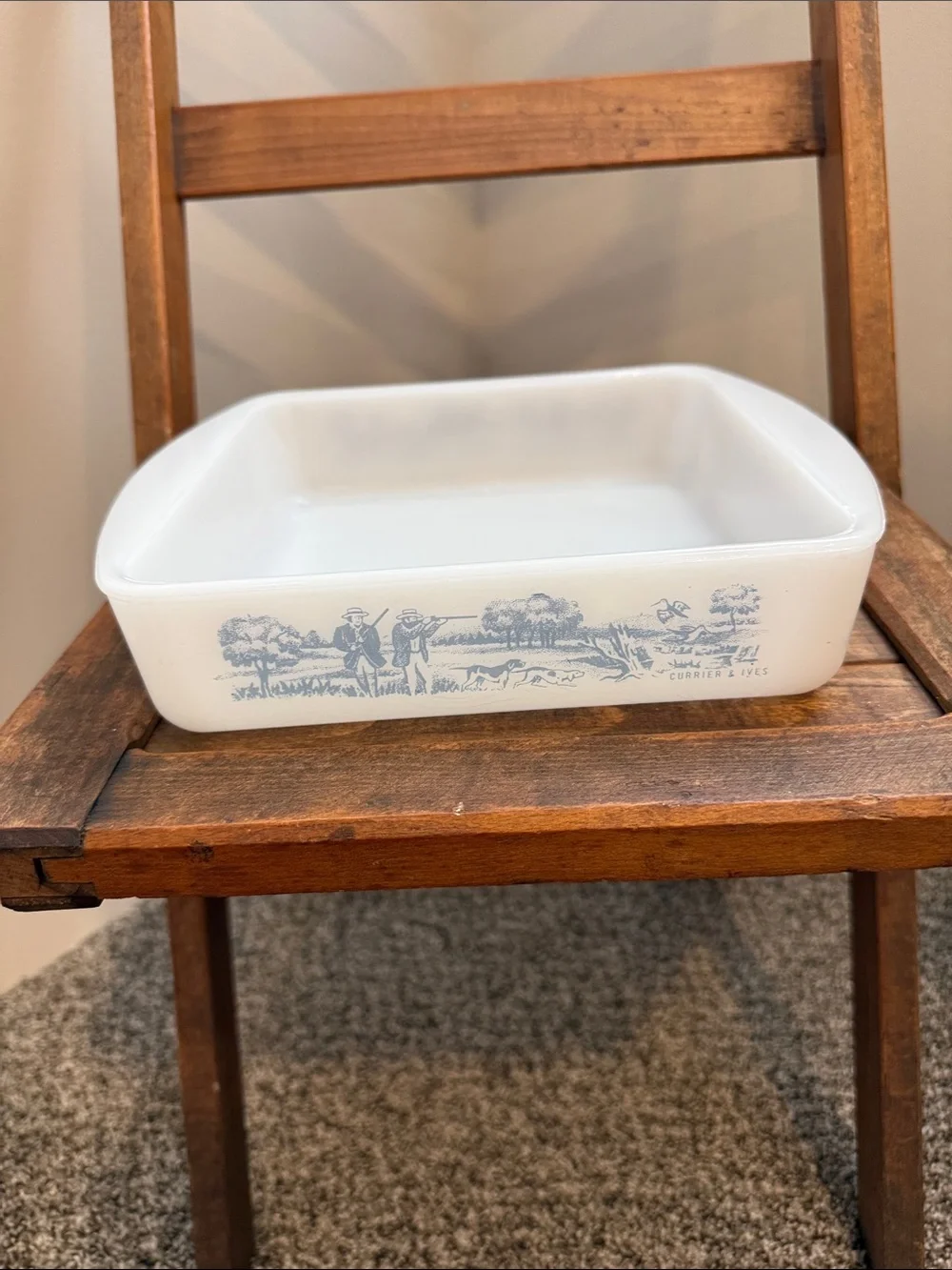 Glassbake vintage white