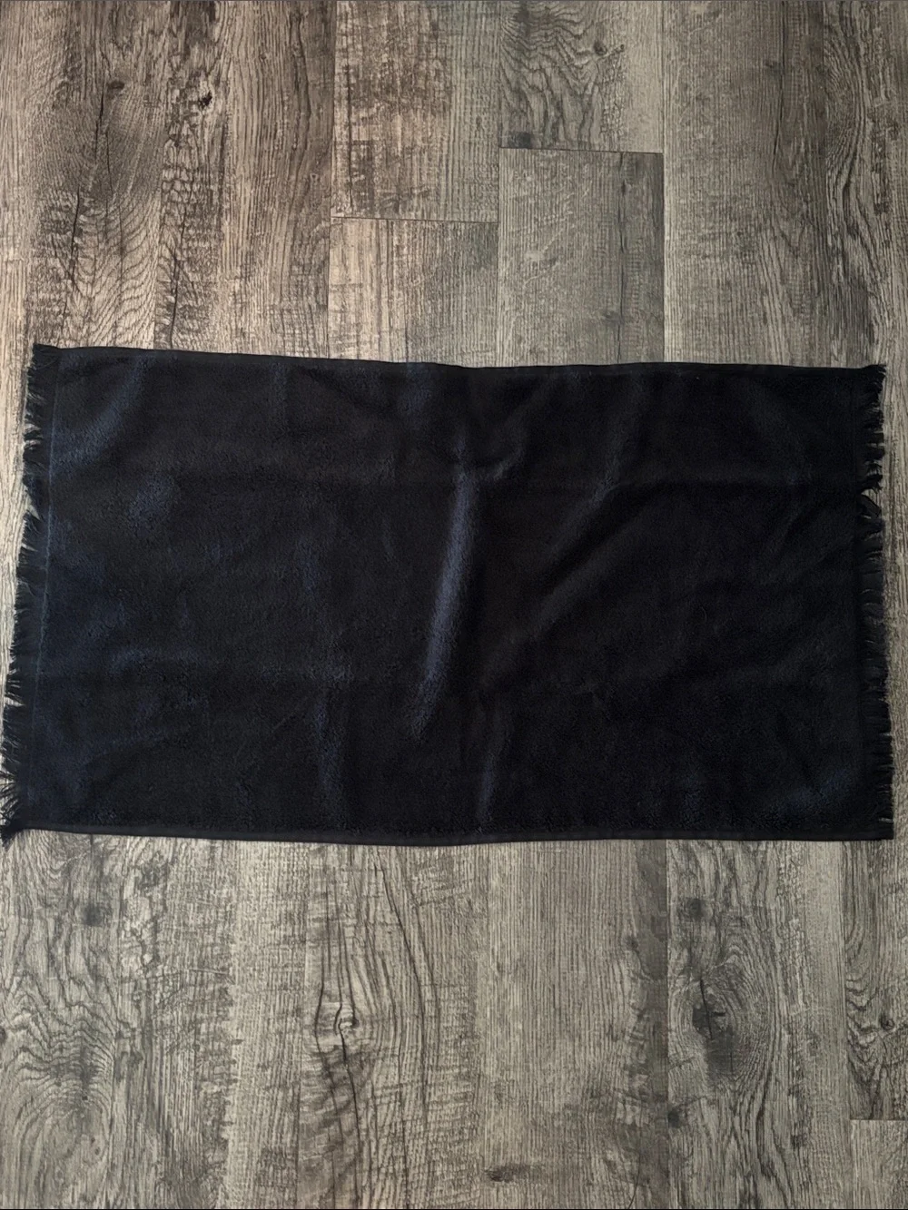 CB2 Fringe Hand Towels - Set of 2 - Black - New without Tags