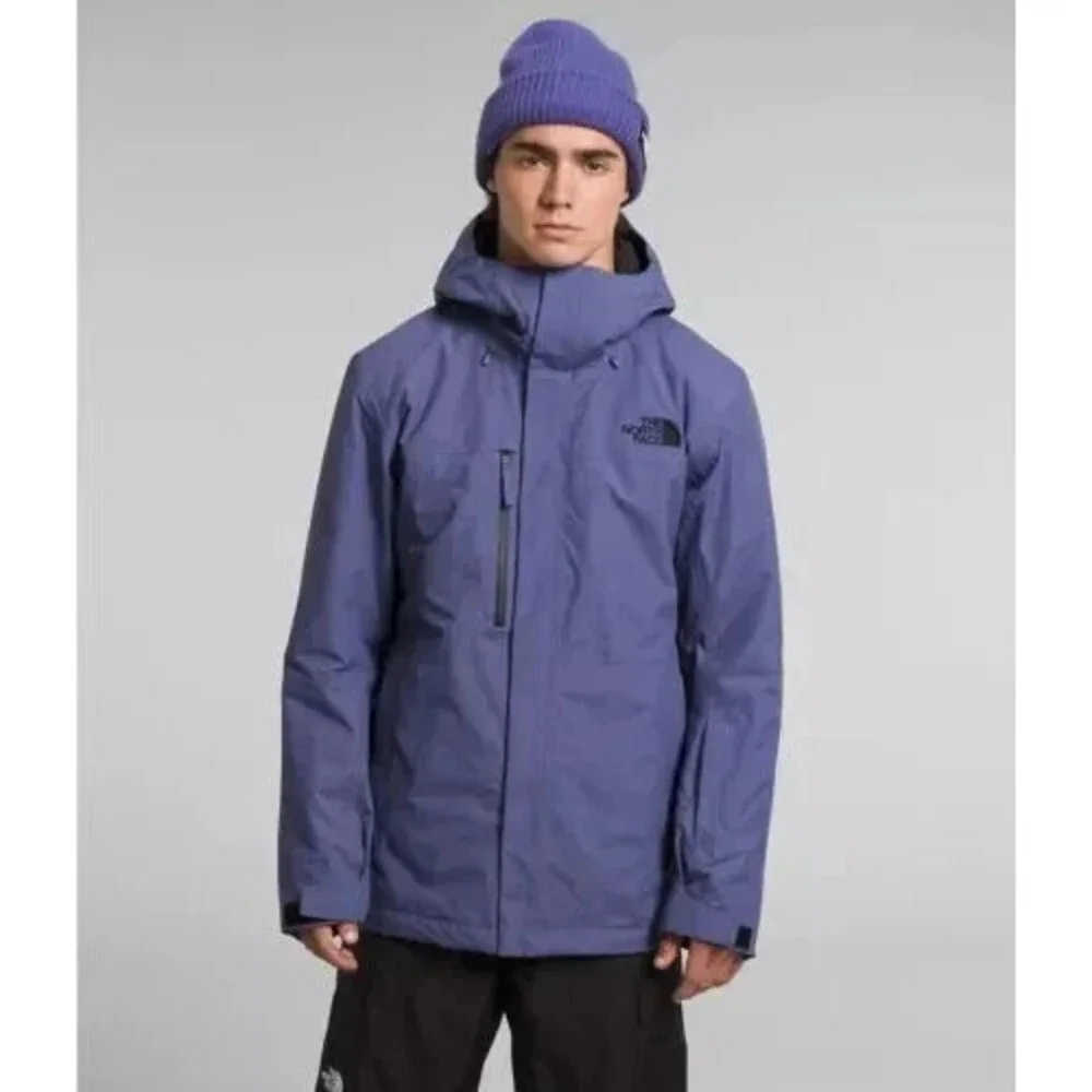 The North Face Freedom Jacket Men's Small Cave Blue Insulated Full Zip SGN1654