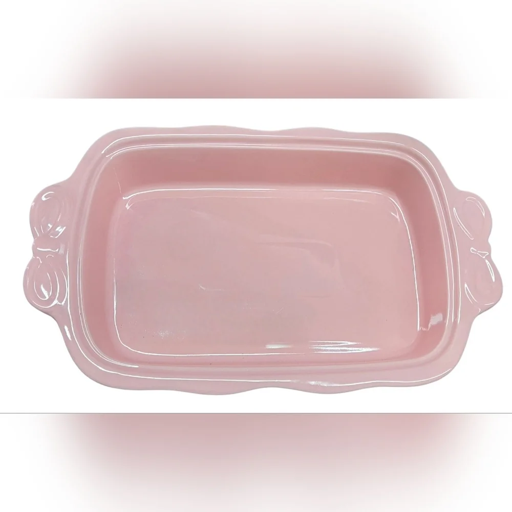 Pink Bow Brandani Fiocco Baking Dish 16