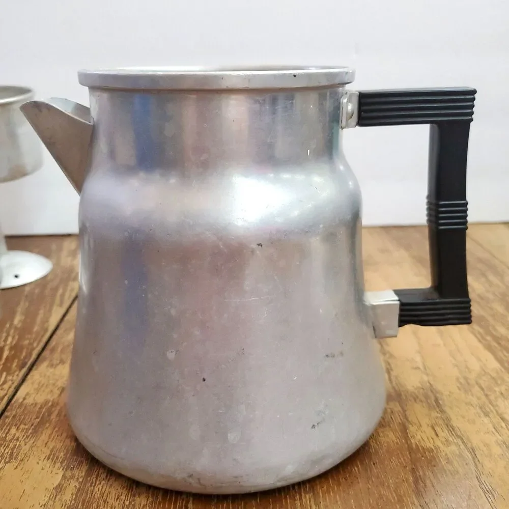 Vintage Wear-Ever 3006 Aluminum Stove Top Coffee Percolator Pot 6 Cup Made USA
