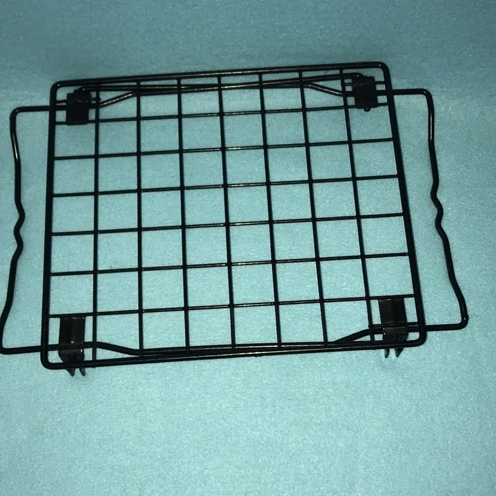 📚LOCKER shelf foldable black coated metal