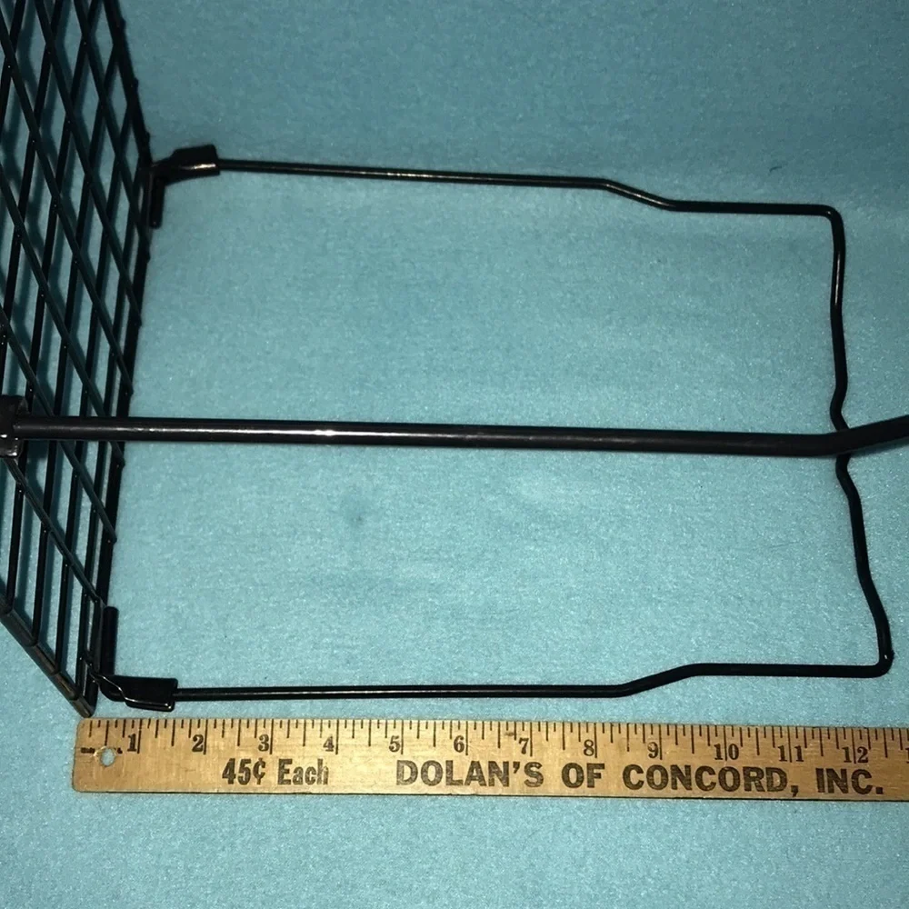 📚LOCKER shelf foldable black coated metal