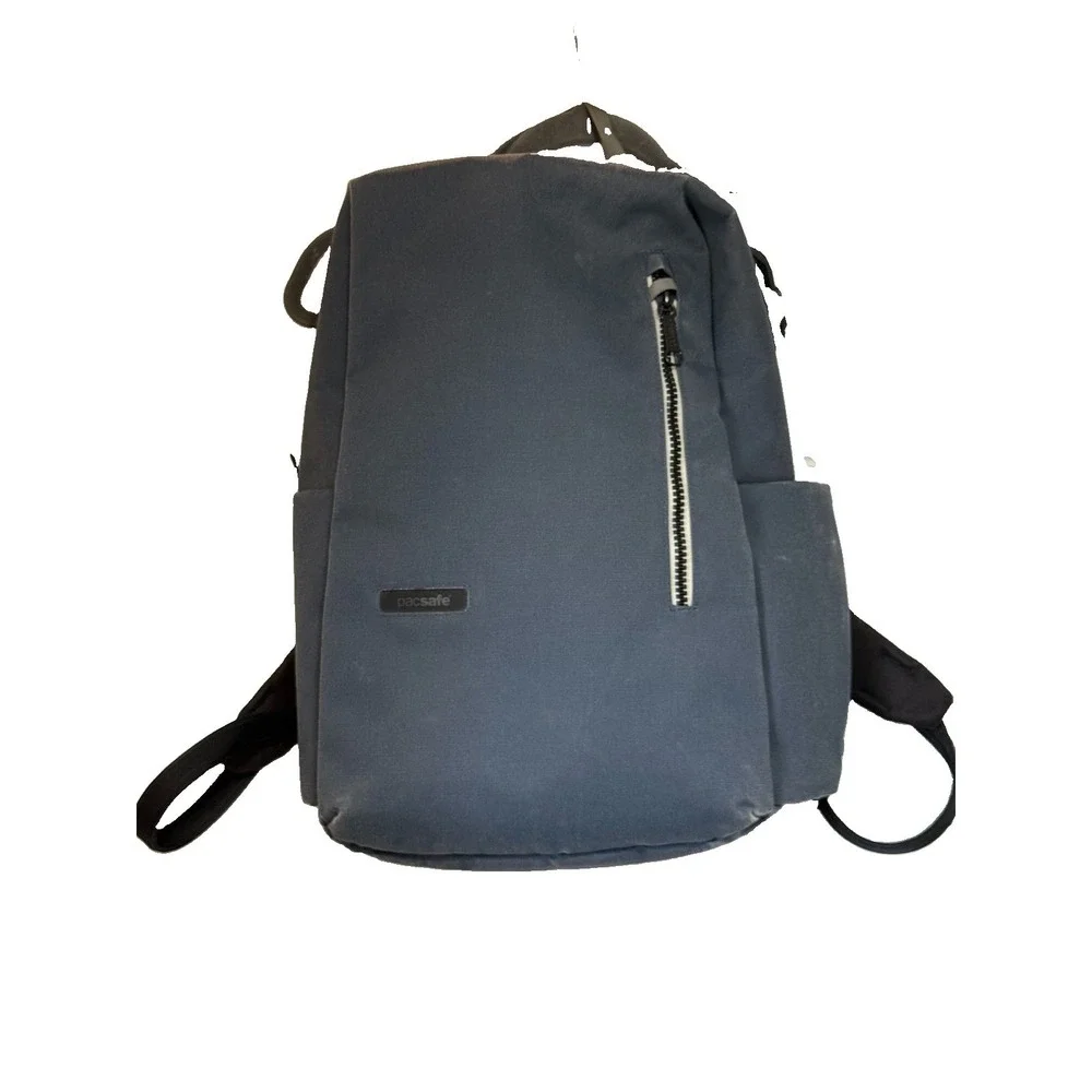 Pacsafe Intasafe Anti Theft Backpack 20L Laptop Bag Blue 18.5