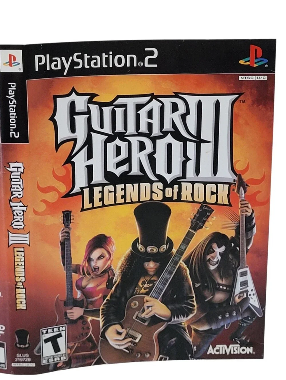 ARTWORK ONLY PlayStation 2 Guitar Hero III 3 Legends of Rock (NO GAME / NO CASE)