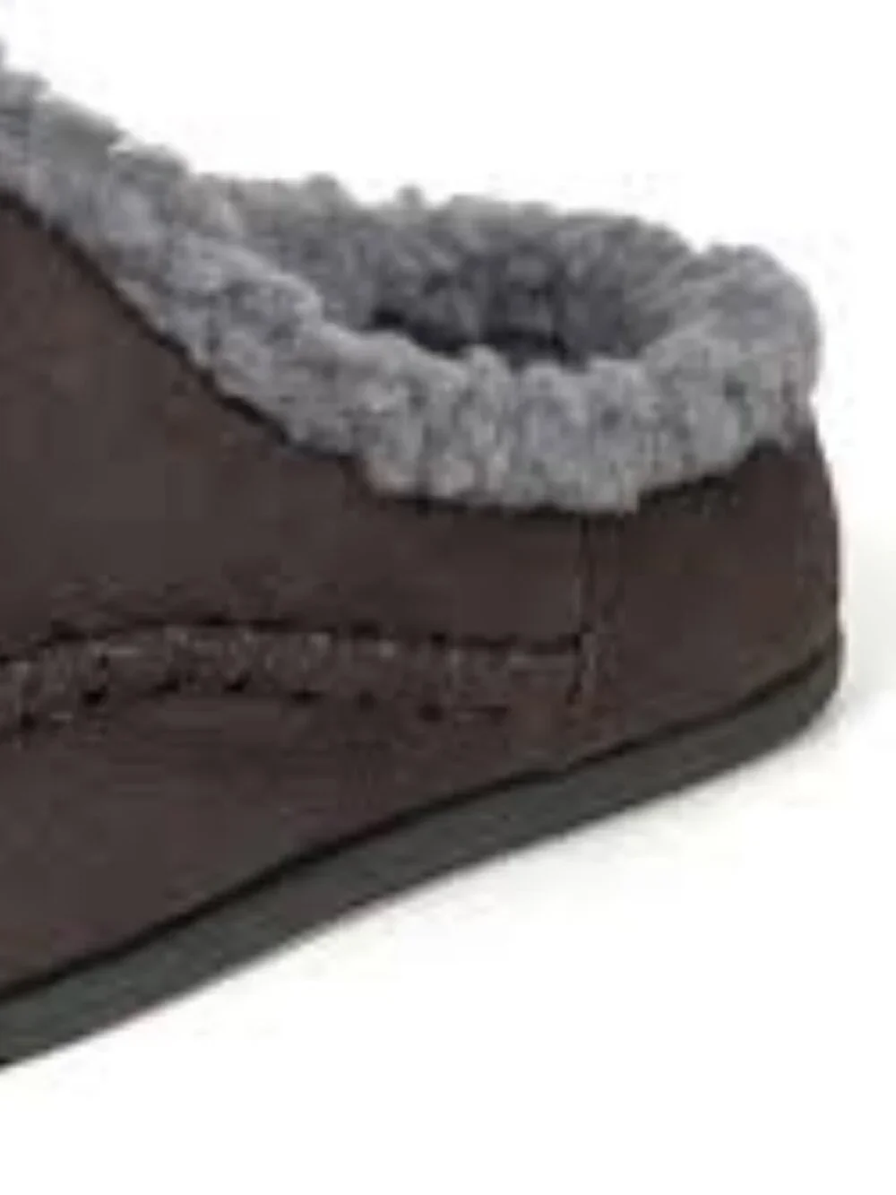 Kids Cozy Faux-Shearling Lined Slip-On Slippers - Gray