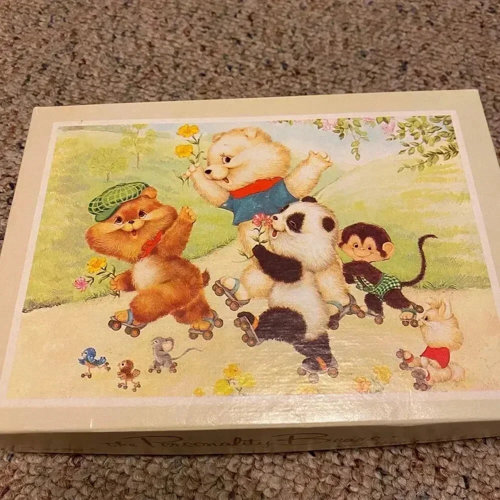 VTG 1 Box Birthday Print Art Painting Greeting Cards  and other cards Collection