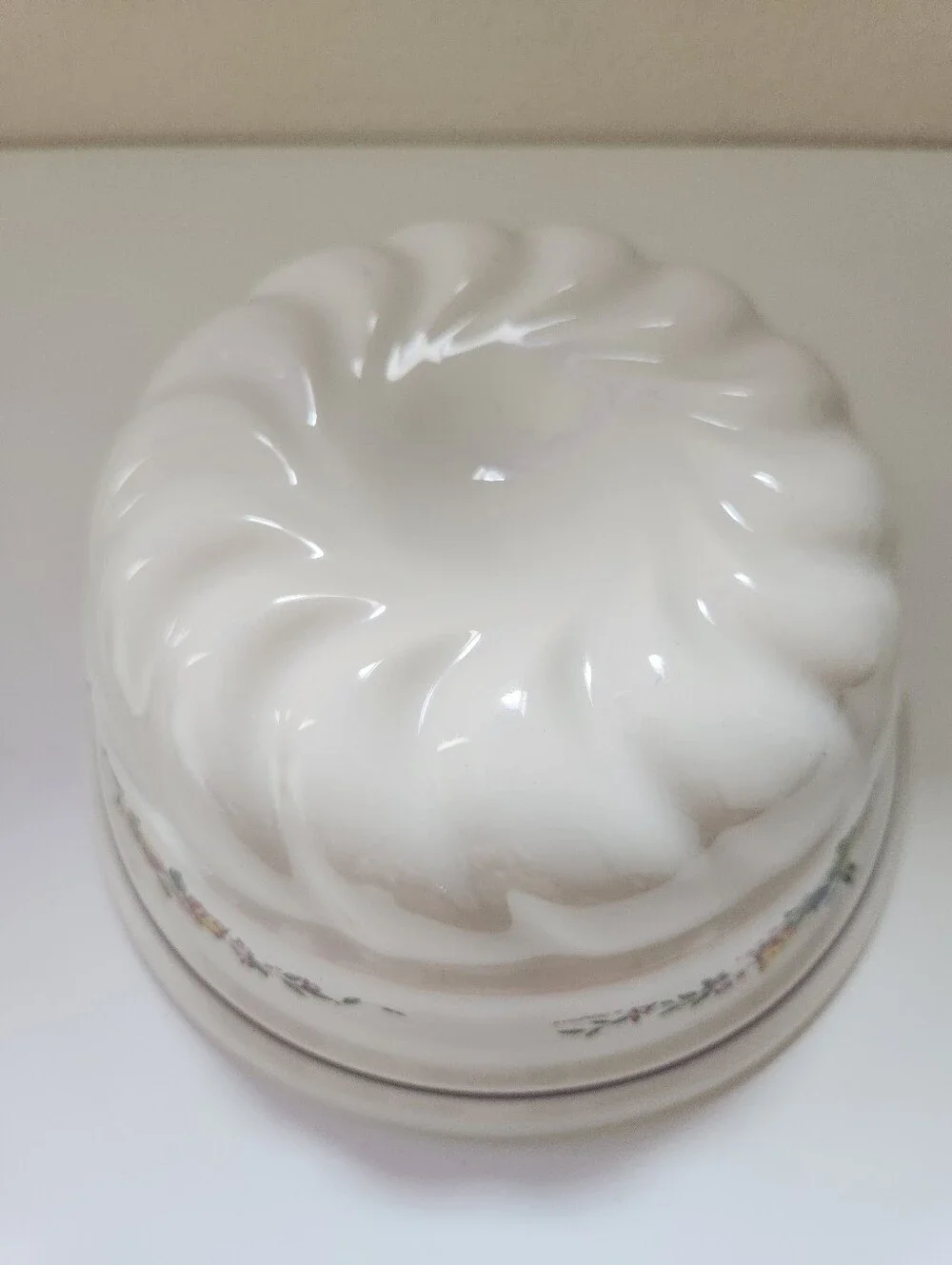 Vintage white glazed
