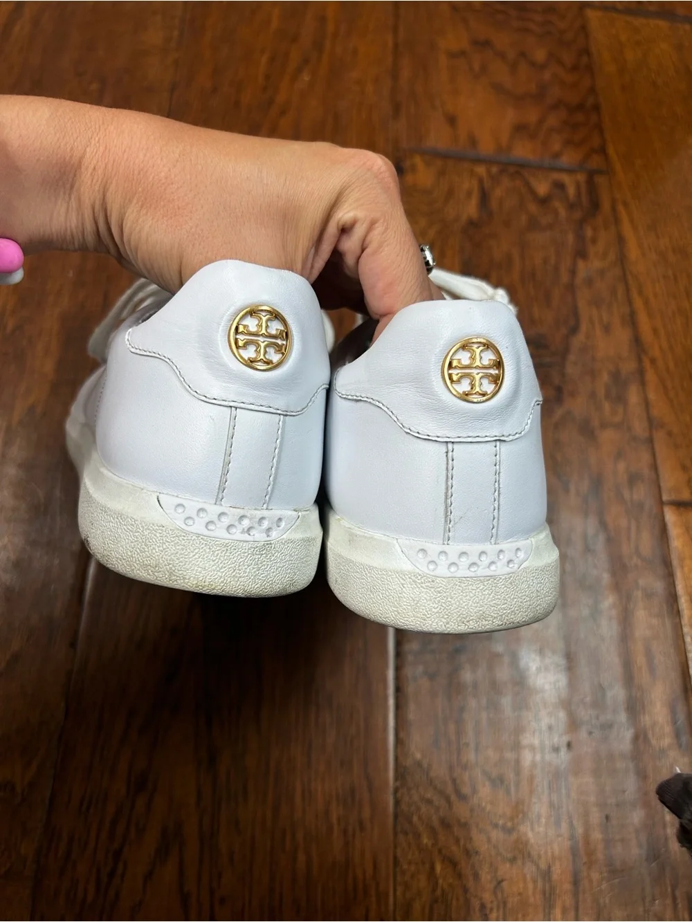 Tory Burch white leather