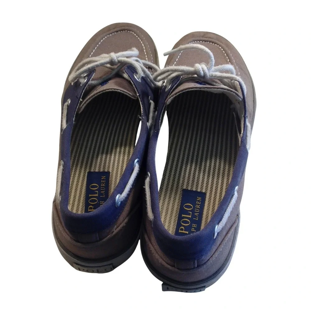 Polo Ralph Lauren Lander Men's Size 9.5 Gray Blue Boat Shoe Asking price: $35