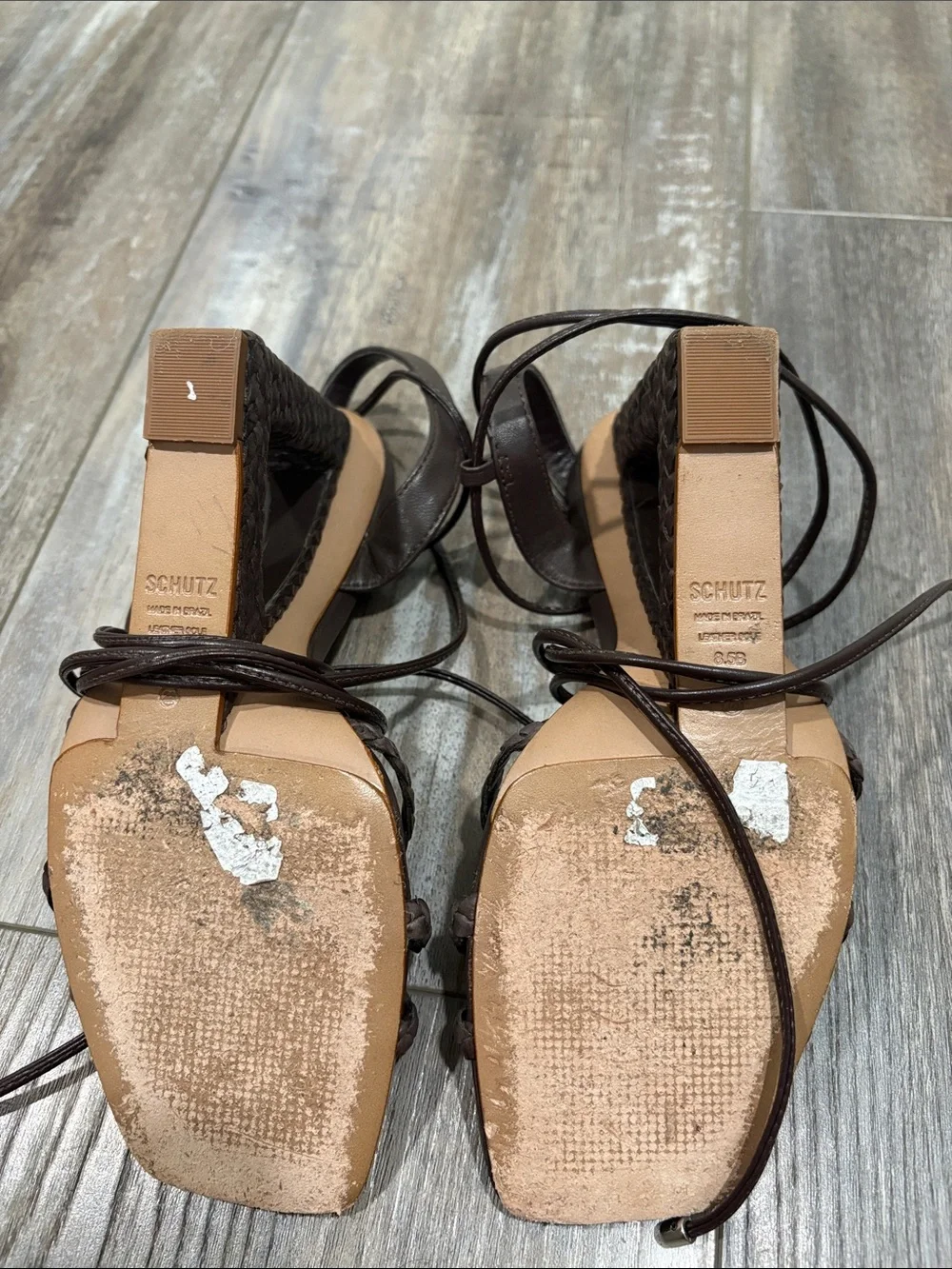 SCHUTZ brown leather