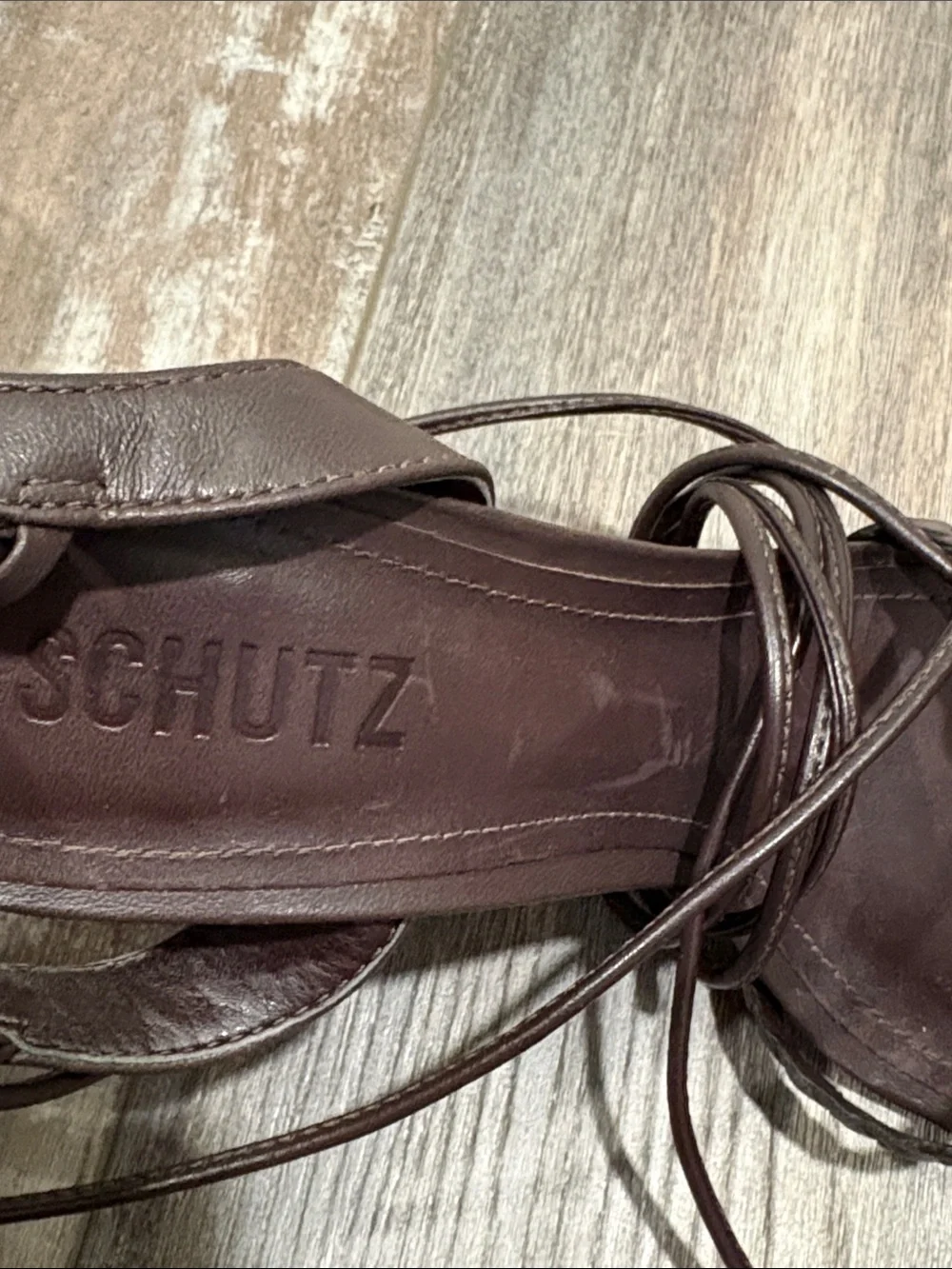 SCHUTZ brown leather