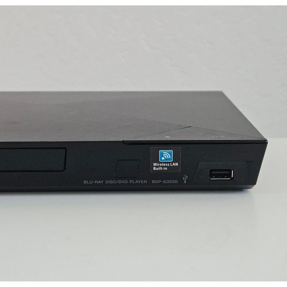Sony Blu-Ray DVD Player BDP-S3200 Wifi HDMI Power Cord - Tested No Remote