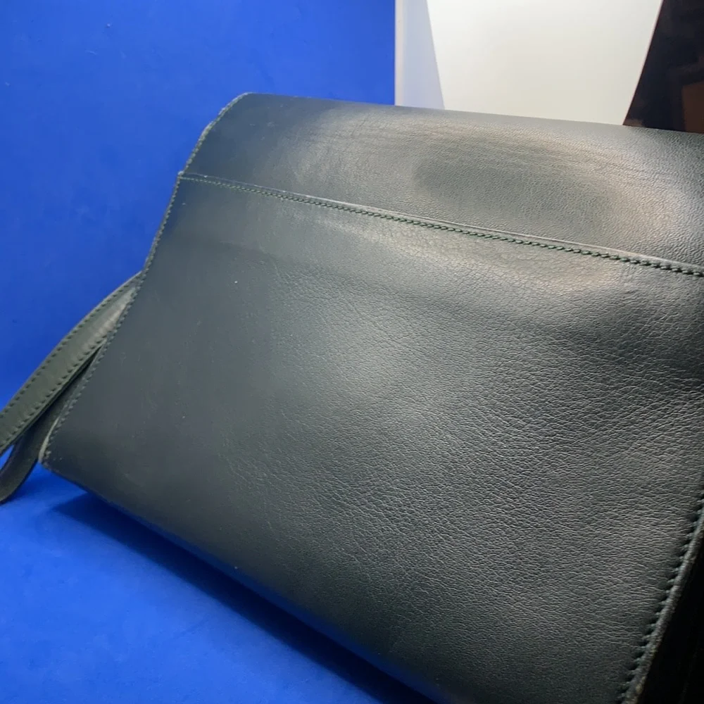 Vintage‎ Bally Leather Green Briefcase/Attaché
