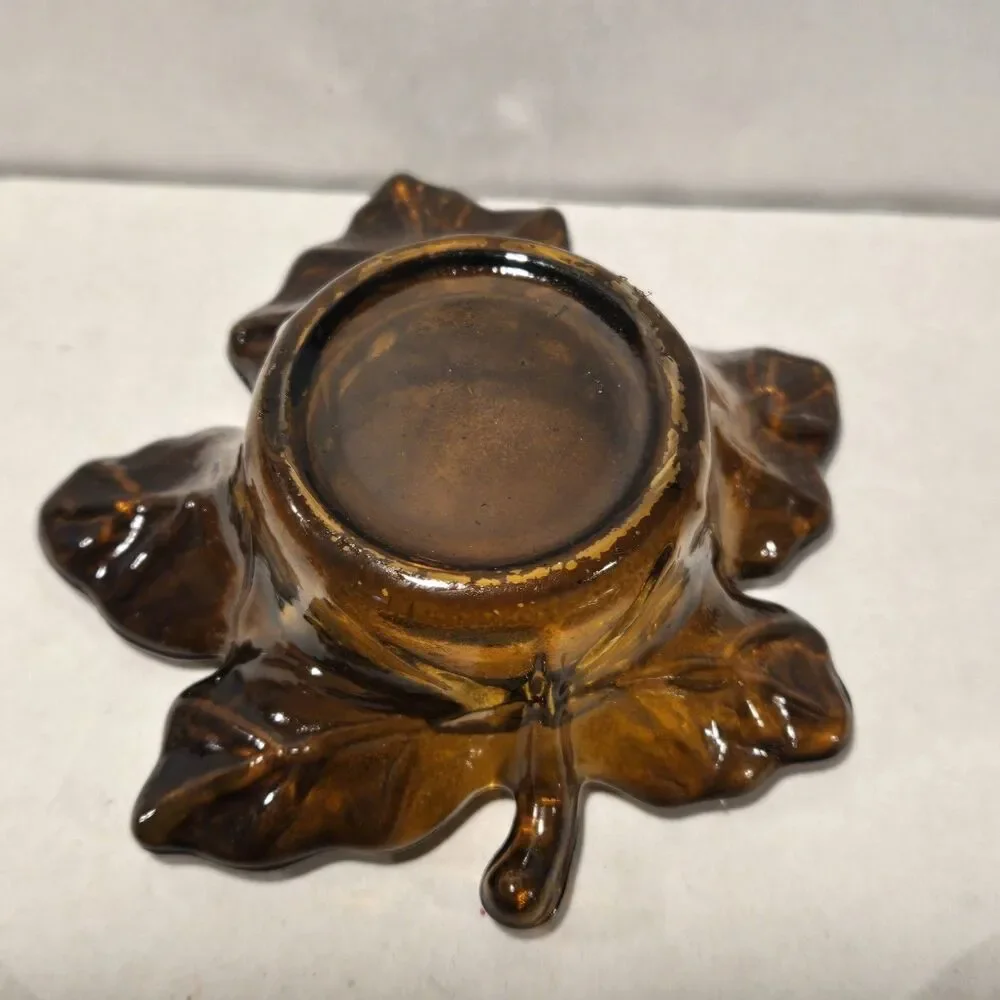 Vintage Federal Glass Celestial Candle Holder Set - Iridescent Sunburst & Autumn