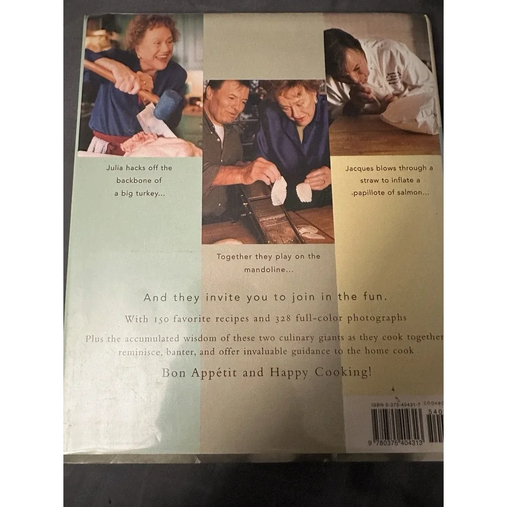Julia and Jacques Cooking at Home by Julia Child & Jacques Pepin 1999‎ HB/DJ