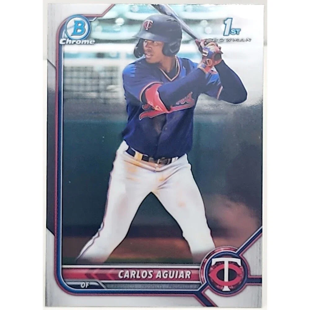 2022 Bowman Chrome Carlos Aguiar 1st Bowman Prospect #BCP-1 Minnesota Twins