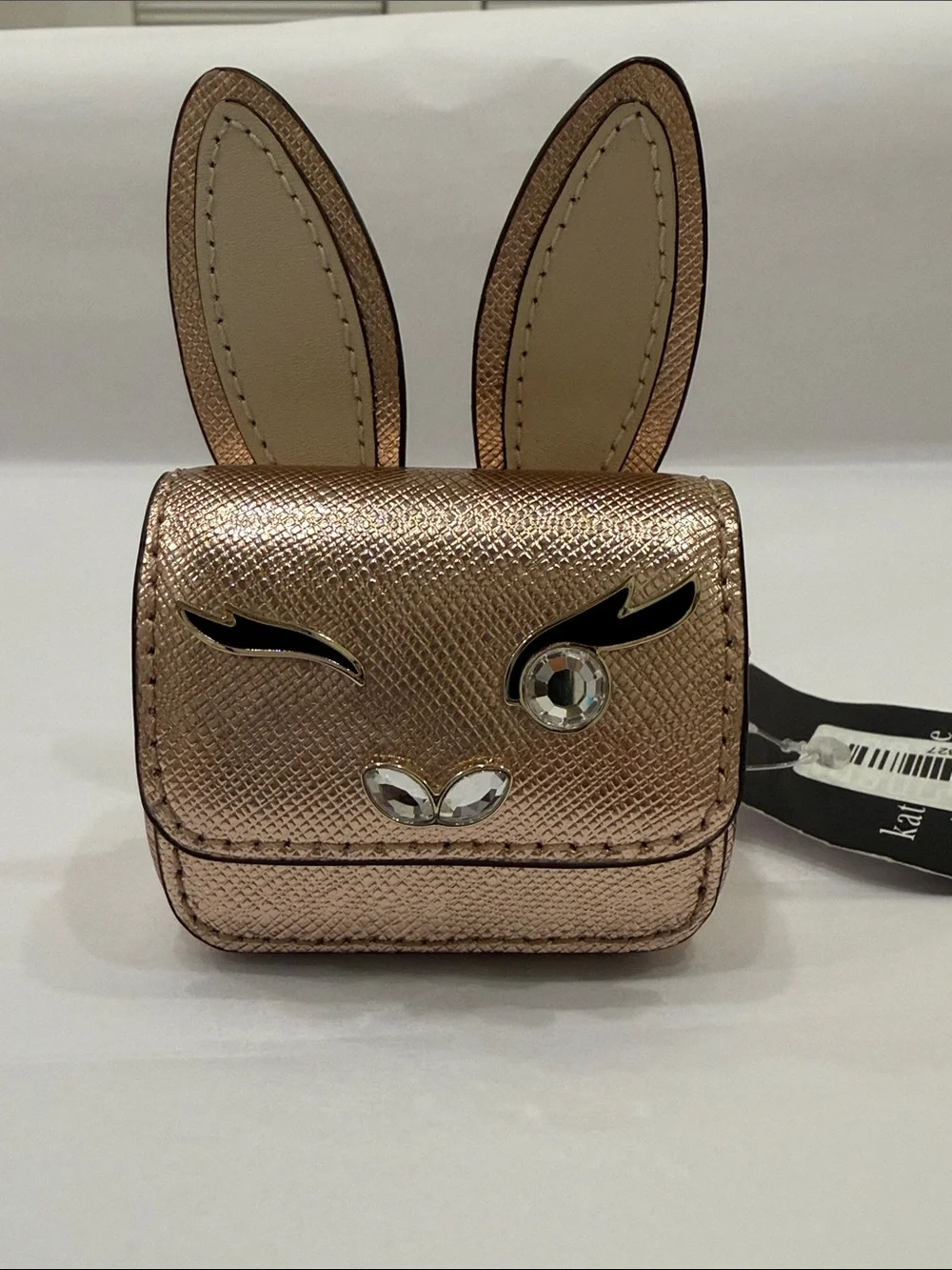 kate spade Bunbun Rose Gold Metallic Saffiano AirPod Pro Case