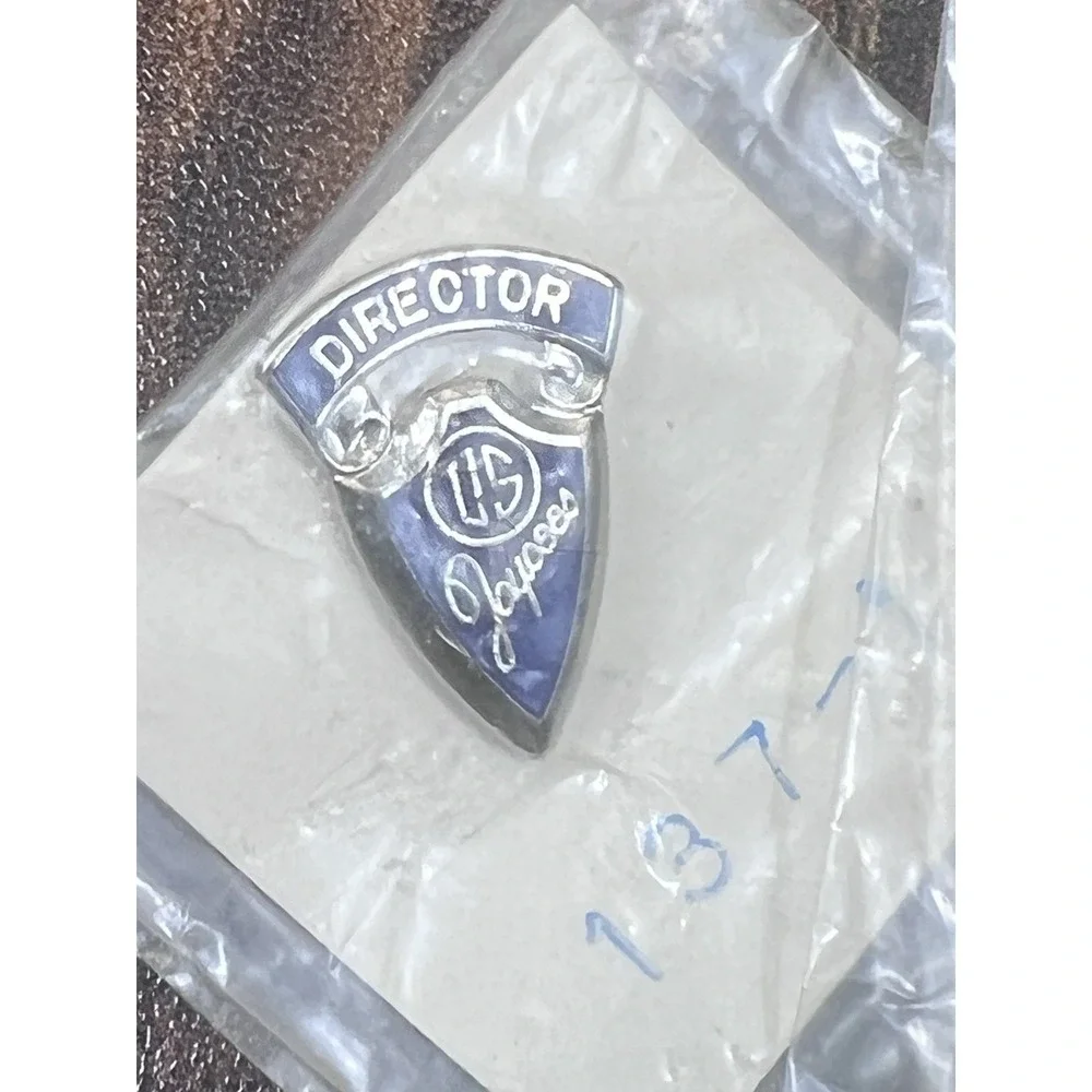 Lot Of 2 Vintage US Jaycees Director Lapel Pin Brilliant Blue