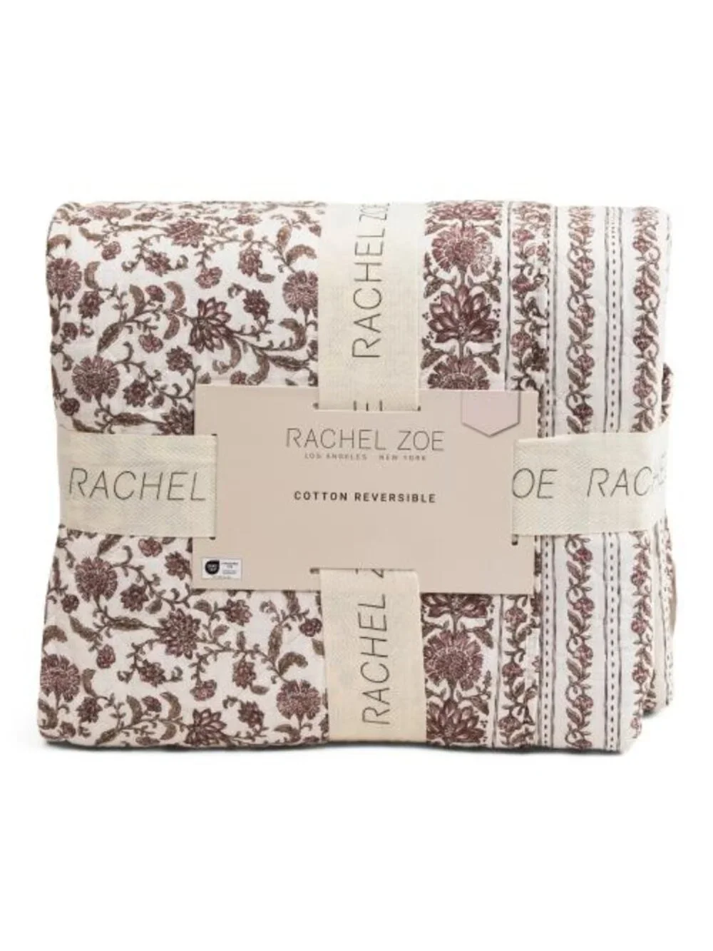 RACHEL ZOE Cotton Annatol Floral Quilt Set