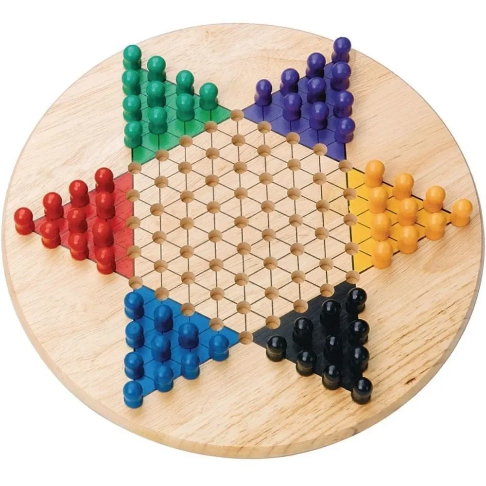 ‎Chinese Checkers with Wood Board