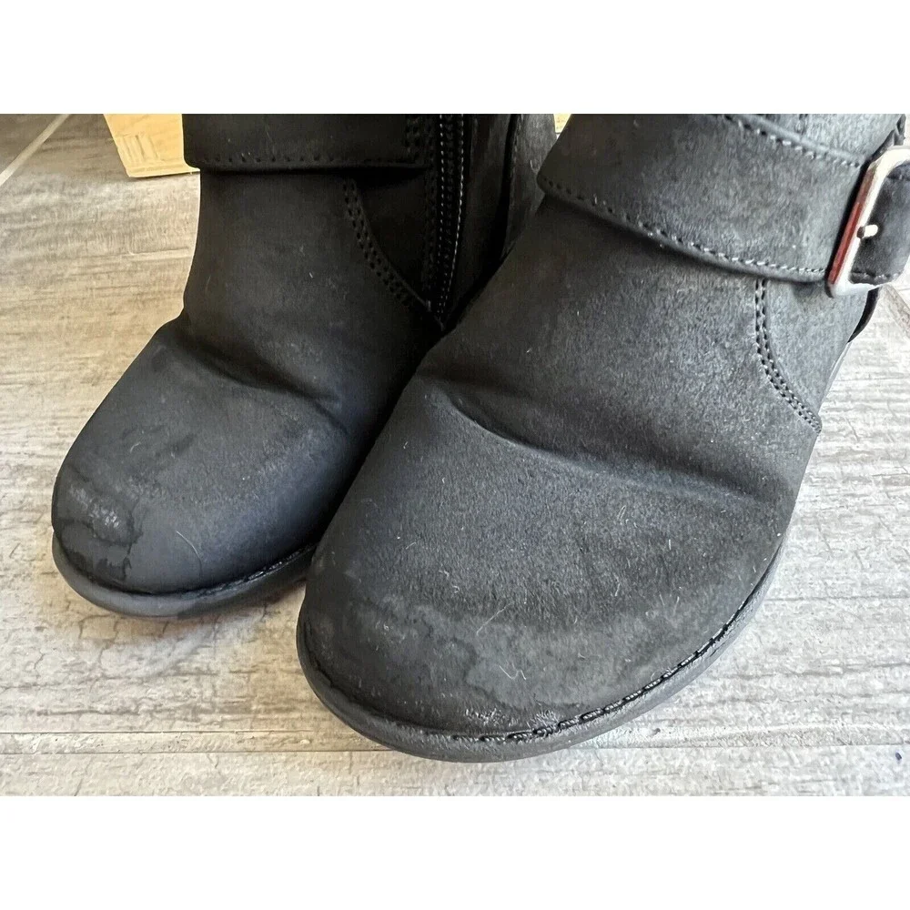 RACHEL SHOES Little Girls Vegan Suede 16956 Brooklyn Riding Boots Zip Up 11 11c