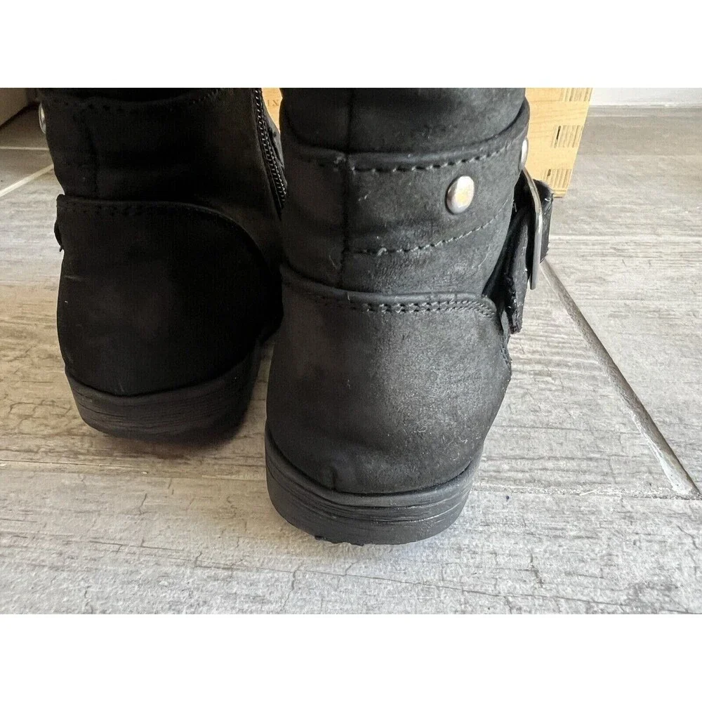RACHEL SHOES Little Girls Vegan Suede 16956 Brooklyn Riding Boots Zip Up 11 11c