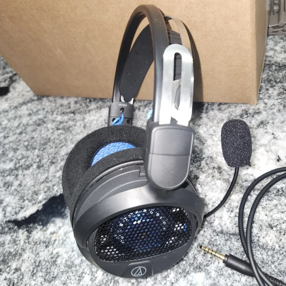 Audio-Technica ATH-GDL3 Open-Back Gaming‎ Headphones with Removable Microphone -