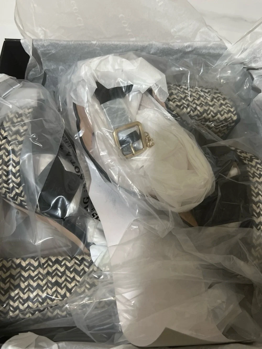 Coach platform sandals