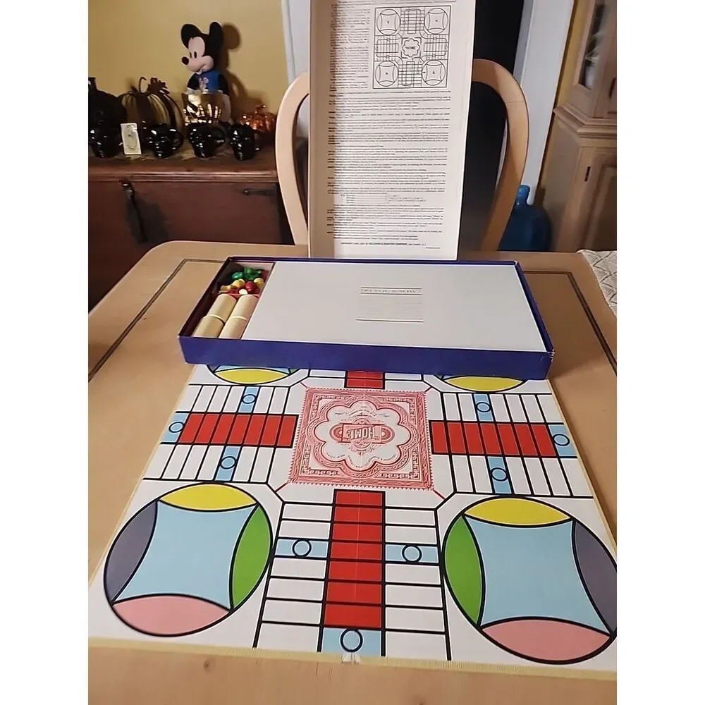 1964 Parcheesi Boardgame Gold Edition by Selchow & Righter Complete