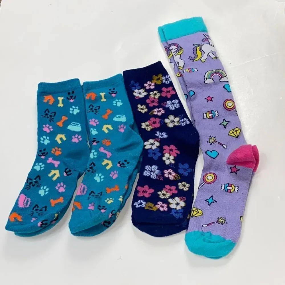 Set 4 Girl Socks