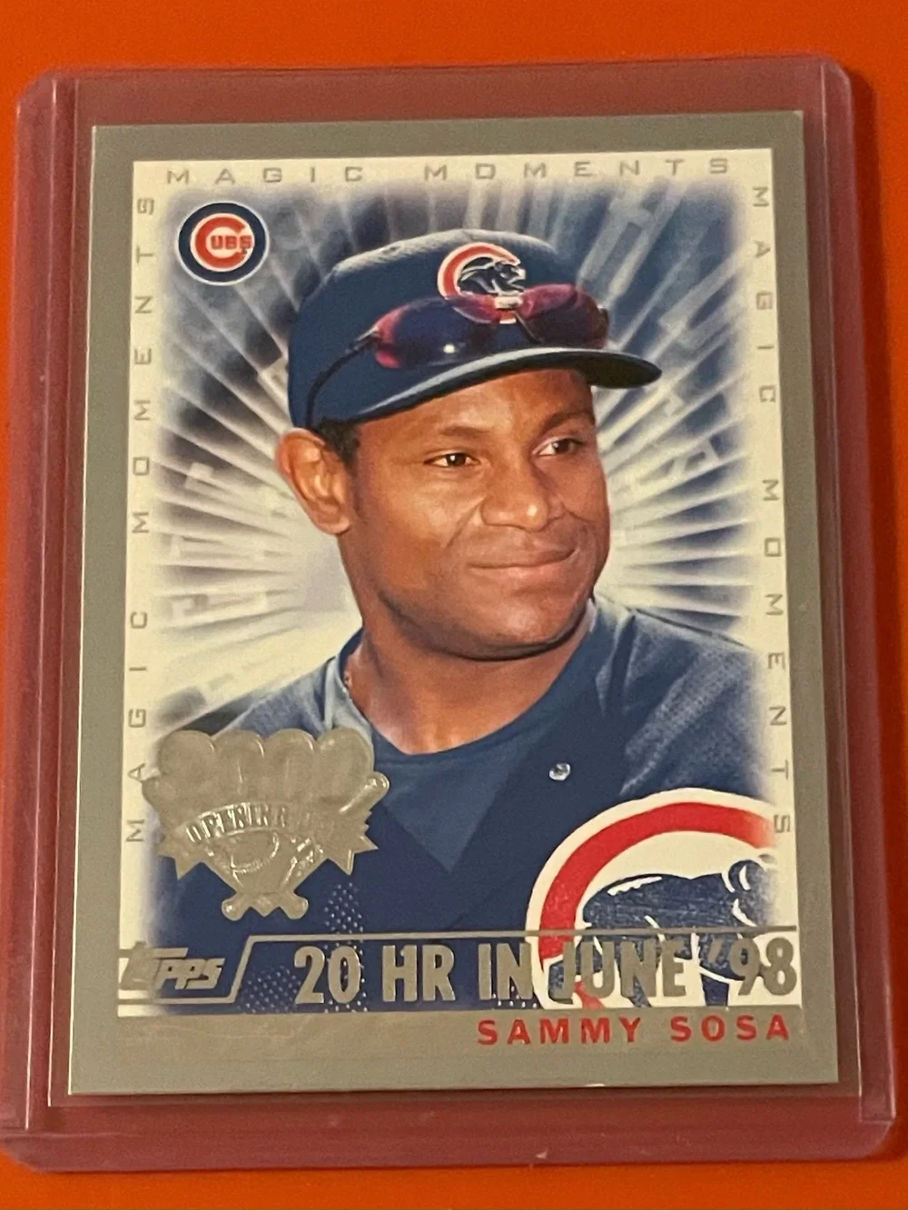 Sammy Sosa [Magic Moments] #162 2000 Topps Opening Day Baseball Trading Card