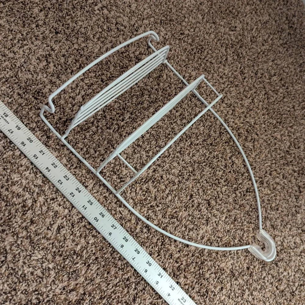 Unbranded Shower Caddy Unisex OS White‎ Metal Wire 2-Tier Hanging Organizer