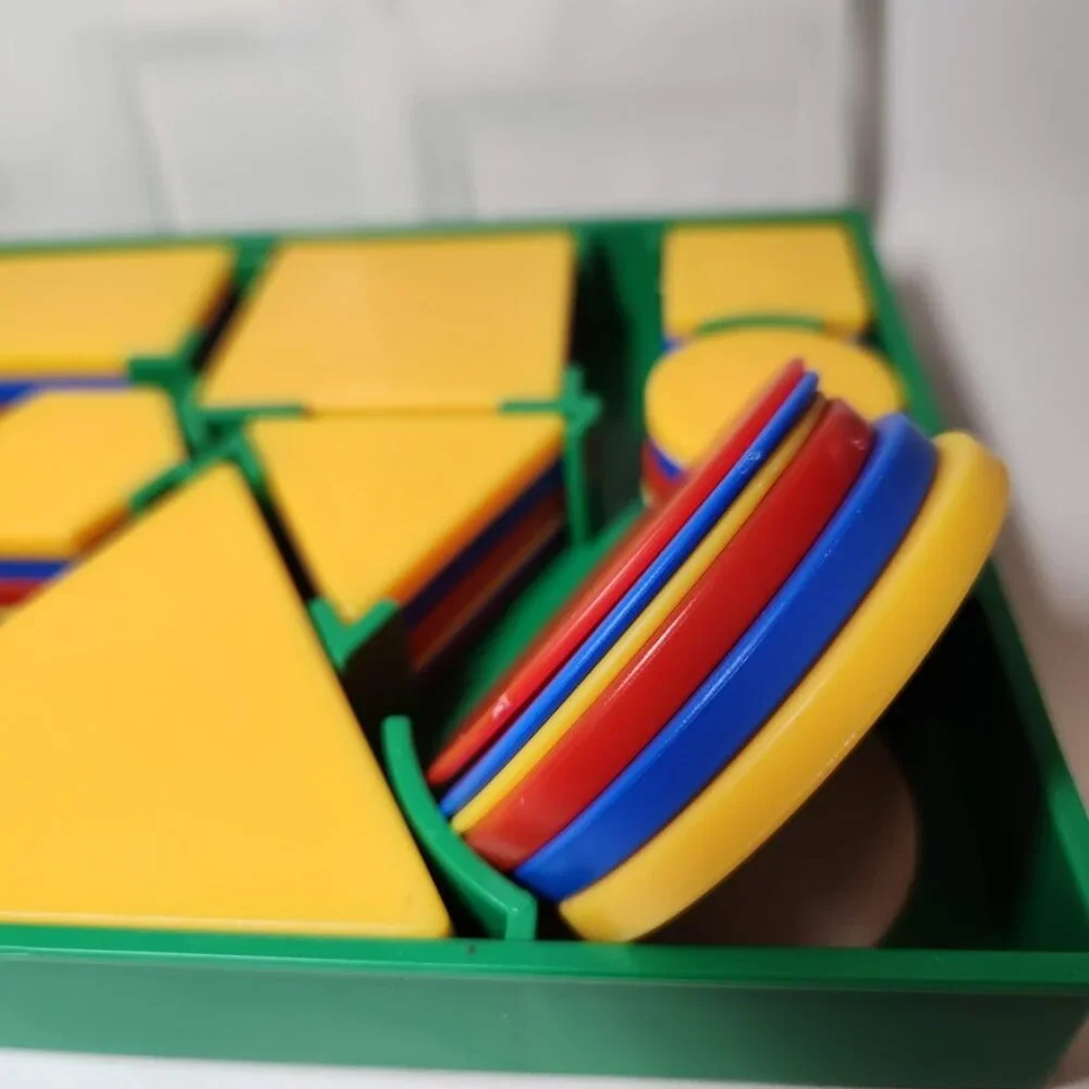 Edx Education Deluxe Attribute Blocks Manipulative Assorted Colors Set of 60 Ct
