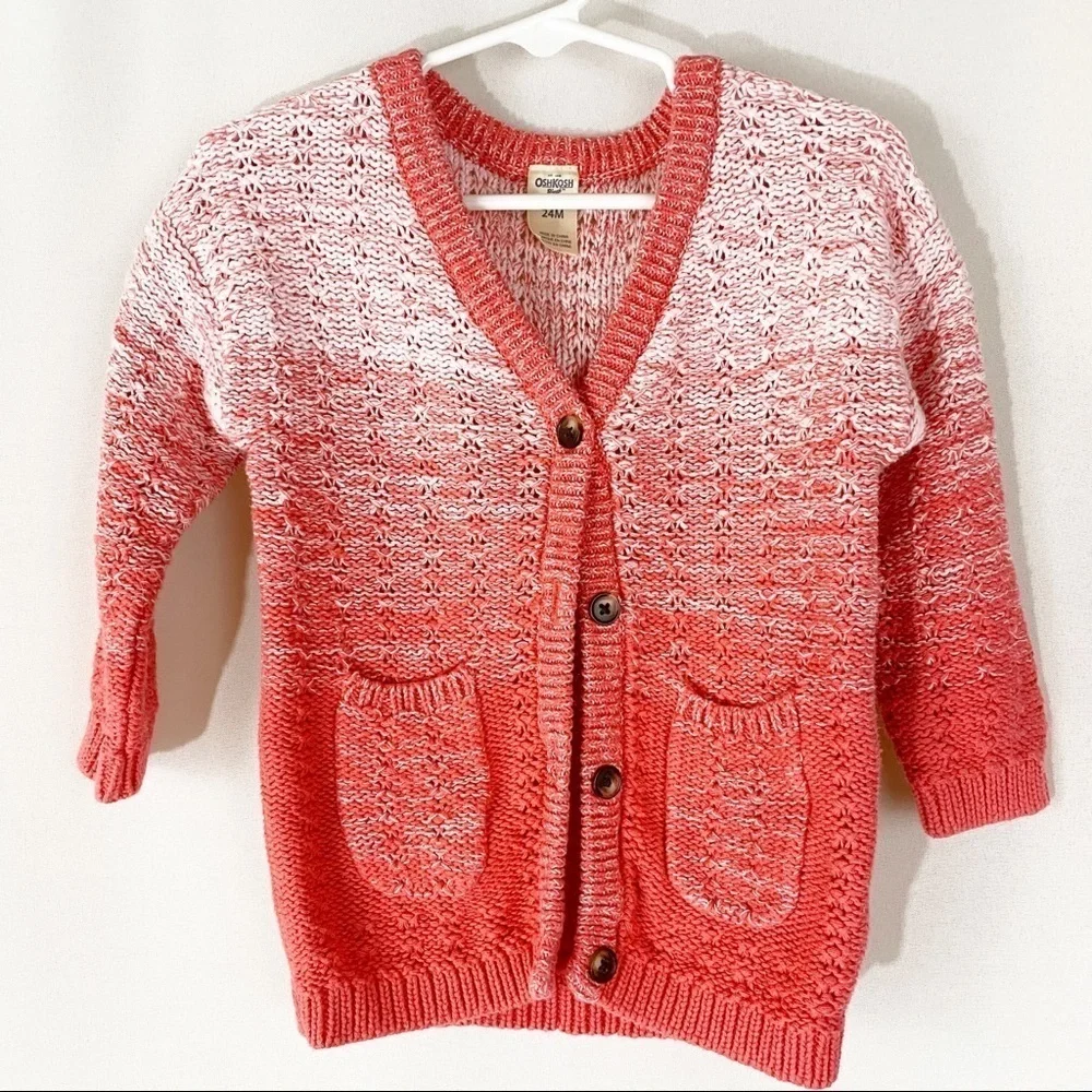 Girl's Osh‎ Kosh Cardigan Ombré Sweater