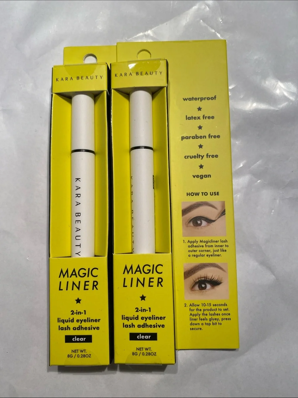 Kara Beauty 2-in-1 Liquid Eyeliner Lash Adhesive Magic Liner - Clear