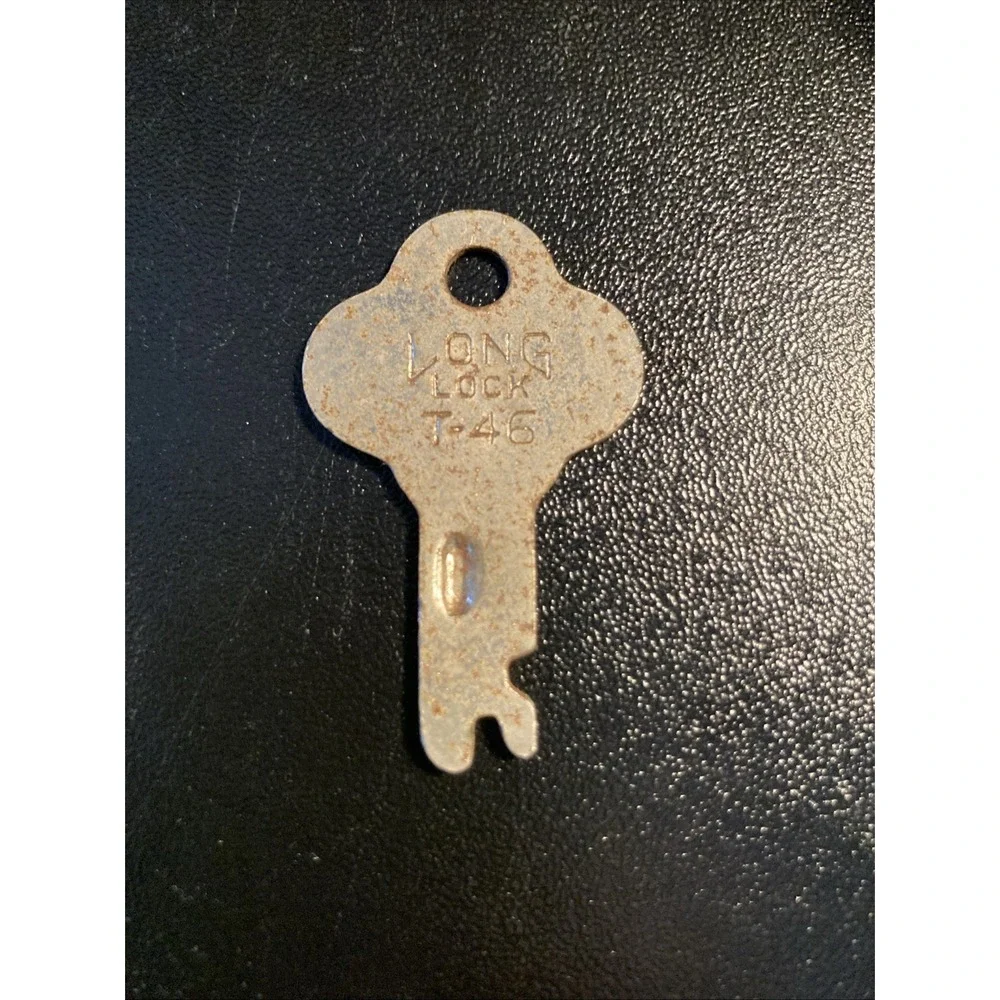 Long‎ Lock Company Vintage Key T-46 Petersburg Virginia USA