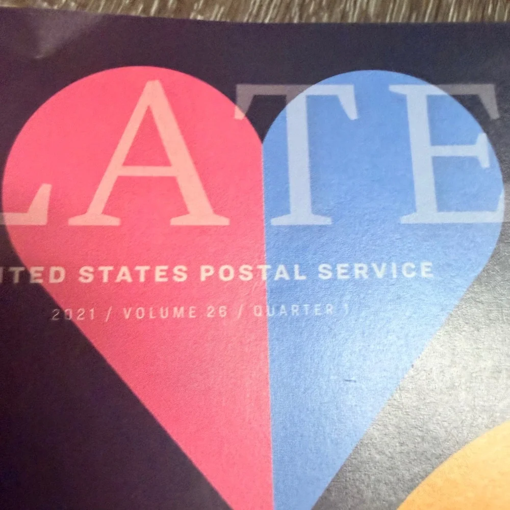 USPS Forever Love Stamps 2020 2021 Heart Sheets and Philatelic Catalog Set
